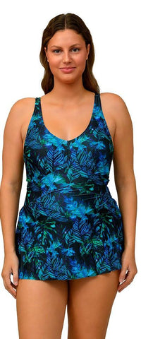 One piece Printed Swim Dress