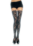 9762 Lace Stocking With Lace Top
